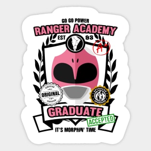 Pink Ranger Academy Sticker